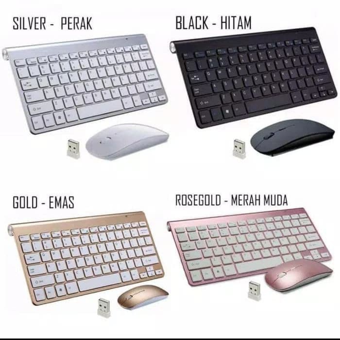 GKM908 PAKET KEYBOARD WIRELESS + MOUSE WIRELESS ORIGINAL HIGH QUALITY