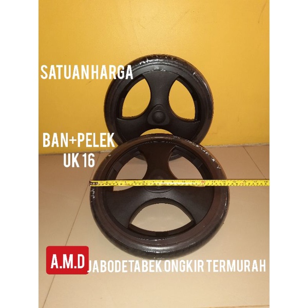 ban kursi roda travel ukuran 16 × 1.75+ plek
