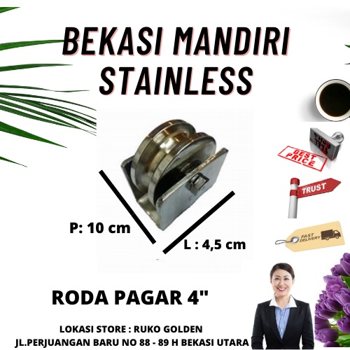 Roda Pagar Stainless Steel