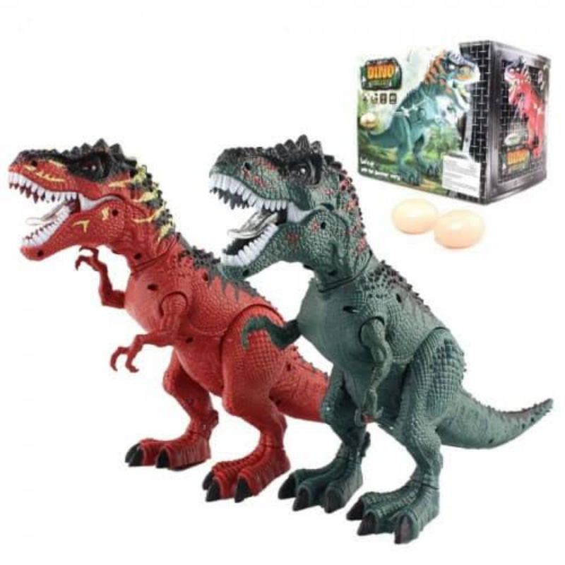 dinosaurus T-REX mainan dinosaurus bertelur