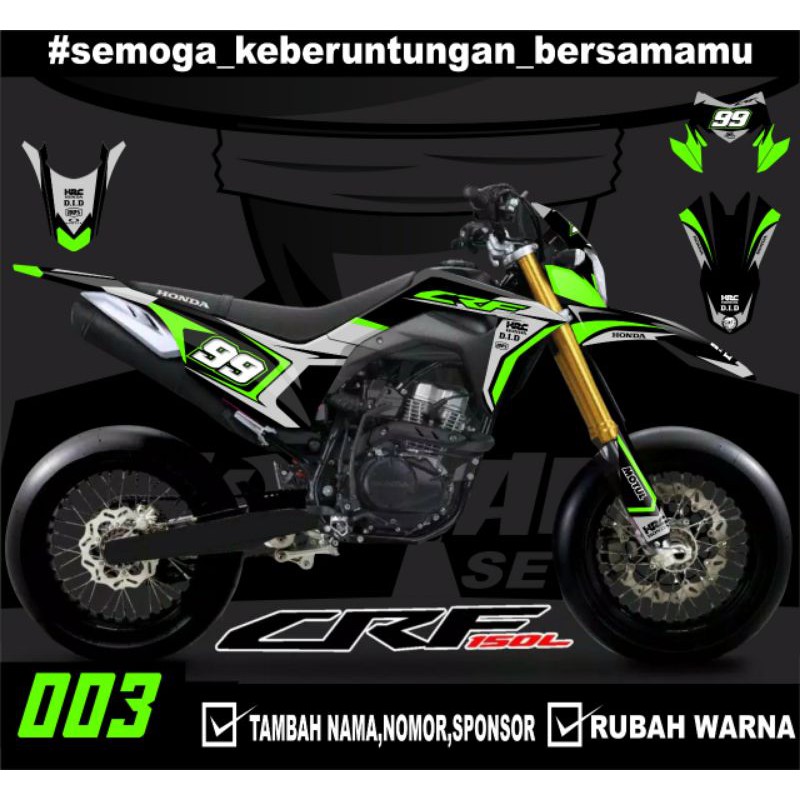 Sticker setiker stiker decal CRF 150 L- Fullbody-Dekal stiker Trail Supermoto laminasi glosy