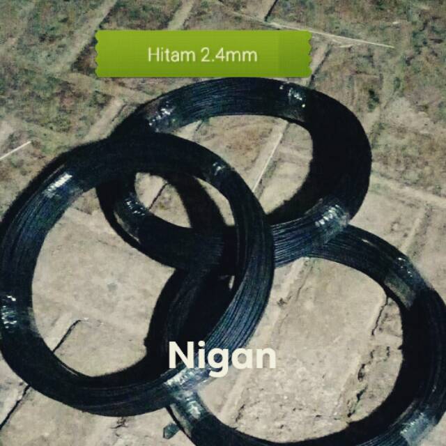 Ruji jeruji fiber warna hitam dop   2.4mm ngerol