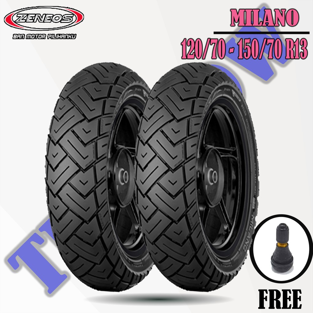 Paket Ban Motor YAMAHA NMAX // ZENEOS MILANO 120/70 - 150/70 Ring 13 Tubeless