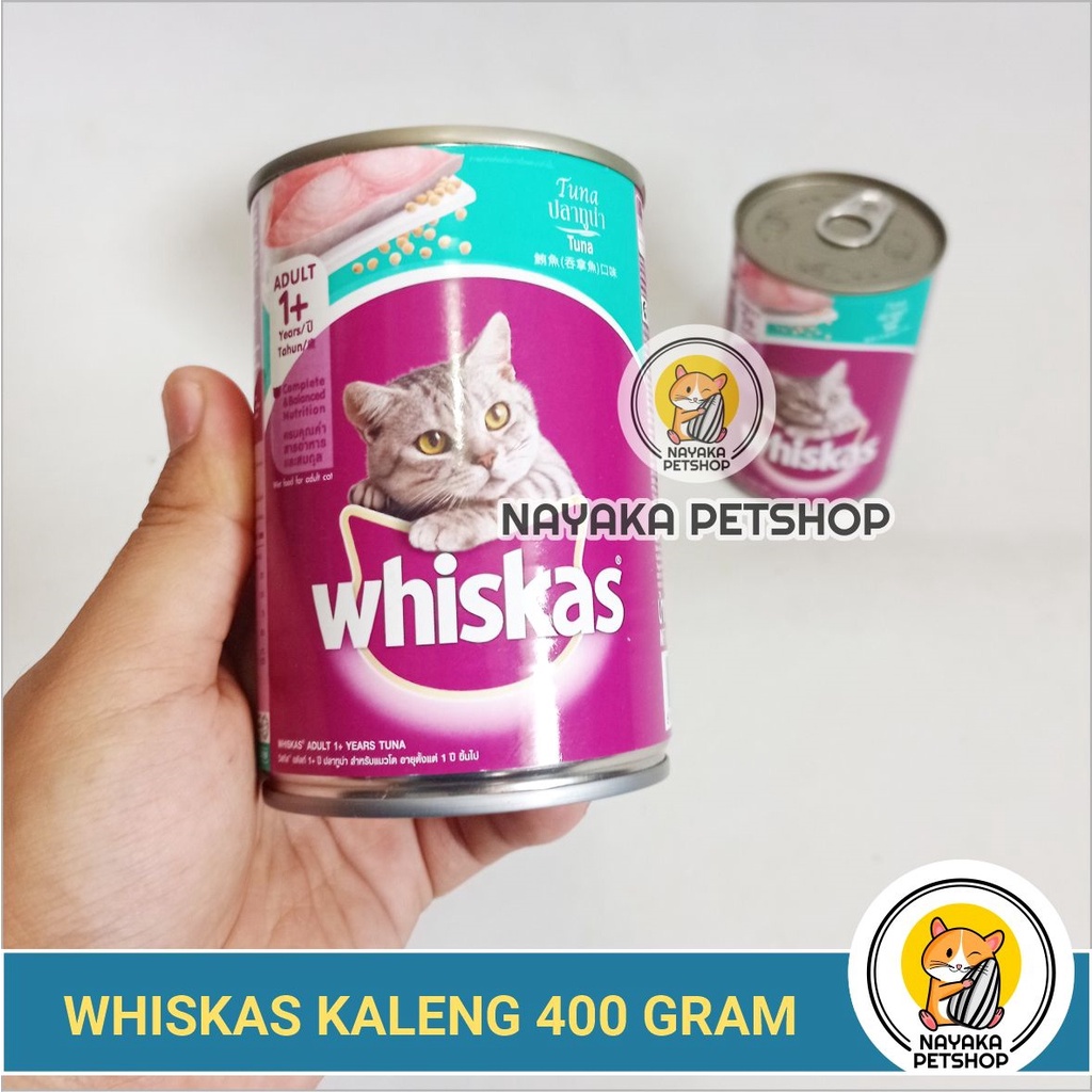 Whiskas Kaleng 400 gr Adult Pakan Basah Kitten Cat Wet Food Makanan Kucing