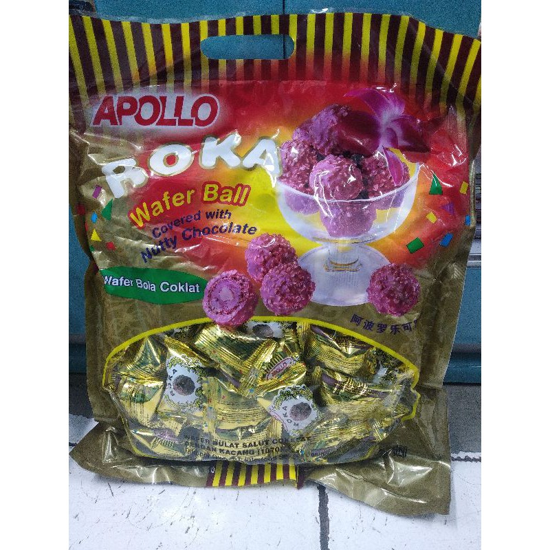 

Apollo roka wafer bola cokelat isi 70pcs