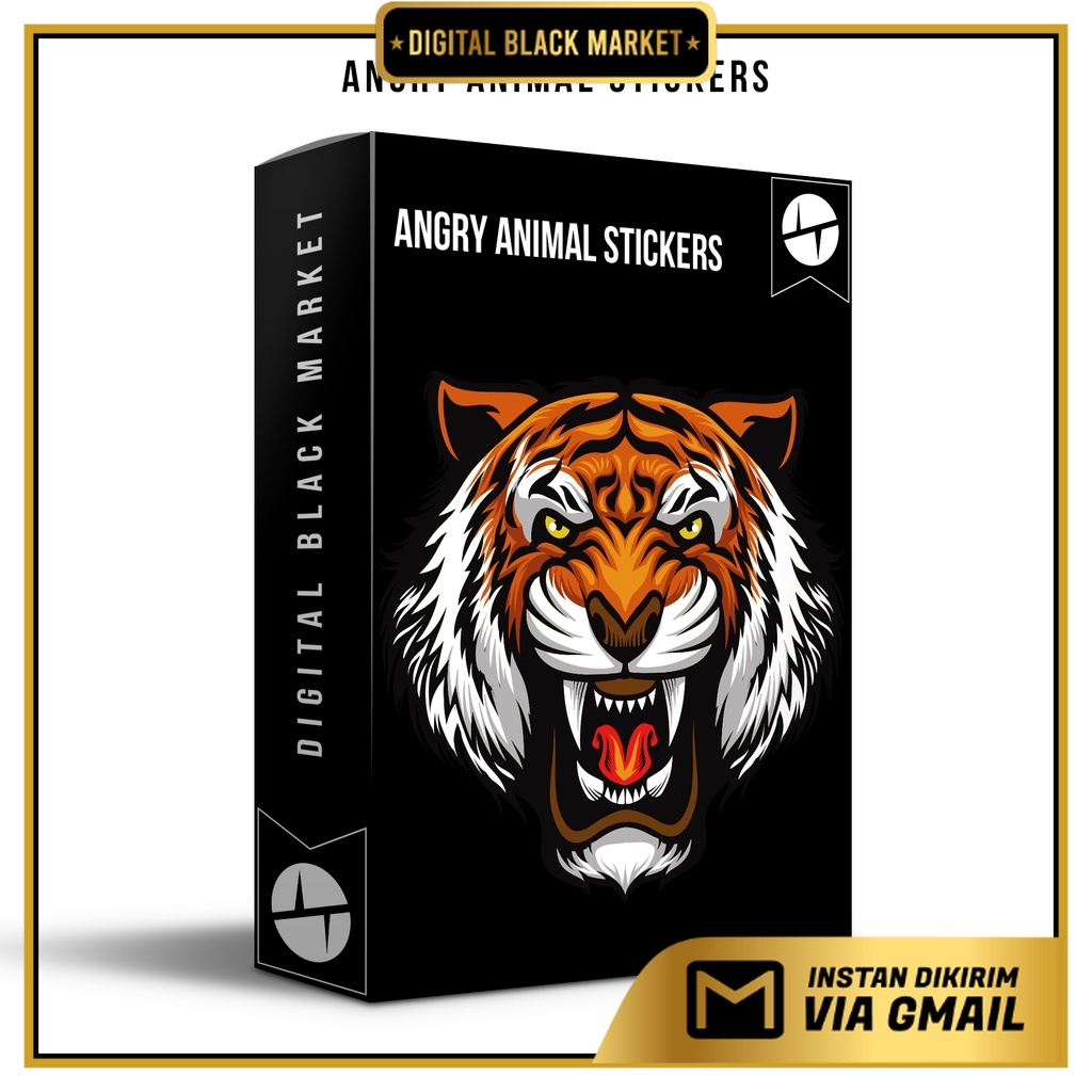 Angry Animal Stickers - Coreldraw