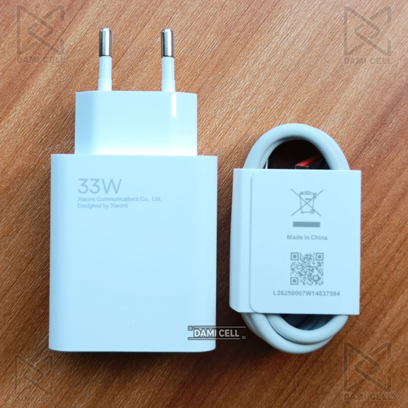 Charger Xiaomi TURBO CHARGE 33W USB Type-C 6A Original 100% (MDY-11-EZ)