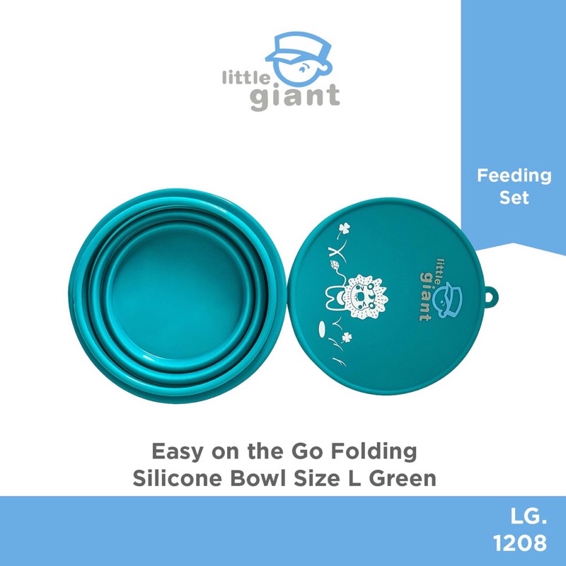 Little Giant Easy on the Go silicone Bowl L - Mangkok bayi