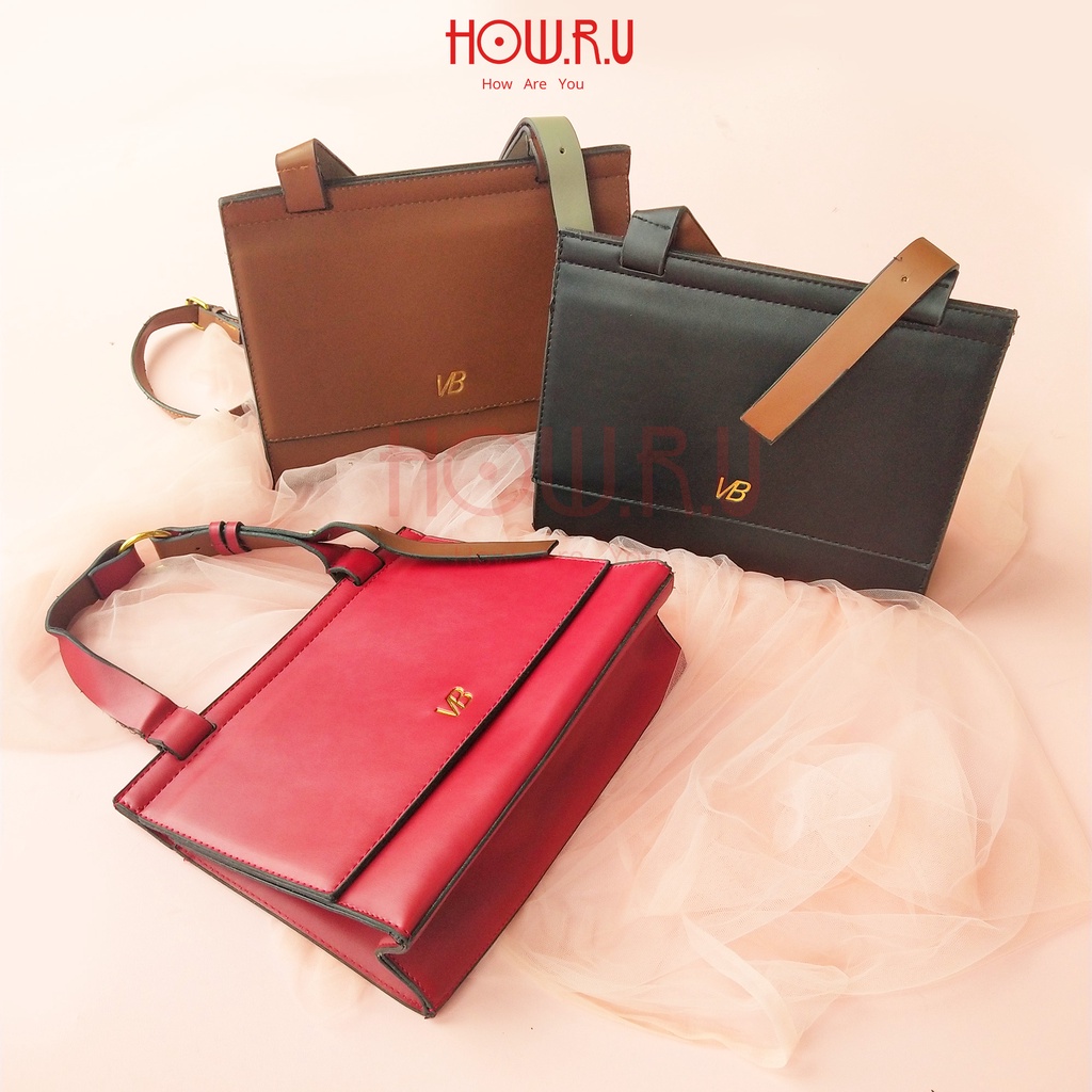 HOW.R.U | 2in1 Tas Tangan Wanita / Sling Bag Kerja Emma 8076