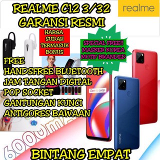 REALME C15 4/64 & C12 3/32 GARANSI RESMI REALME INDONESIA