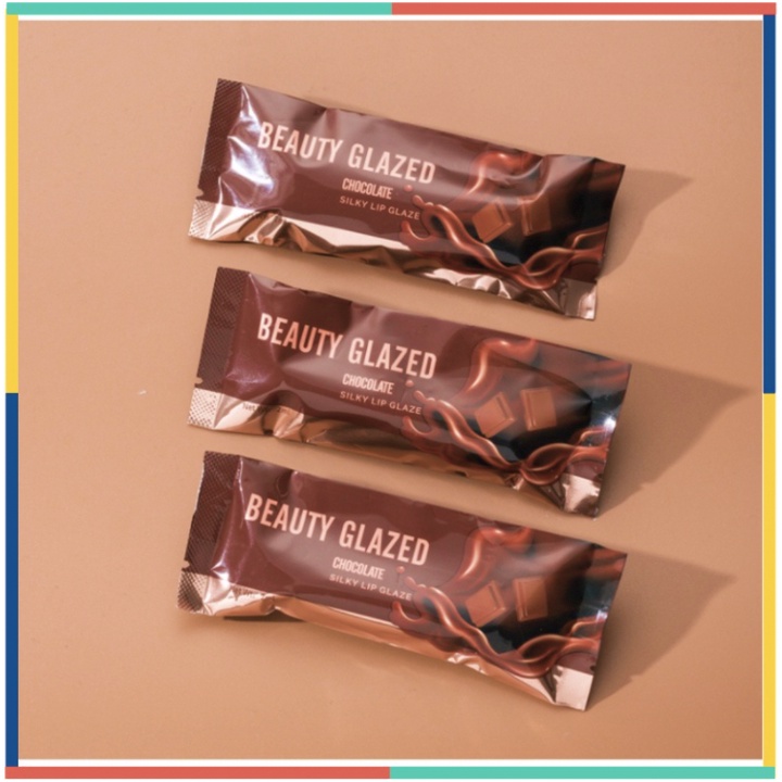 BEAUTY GLAZED Lipstik Coklat Chocolate Lipstick Matte Liquid Lip Moisturizing Gloss Long Lasting Waterproof BG001