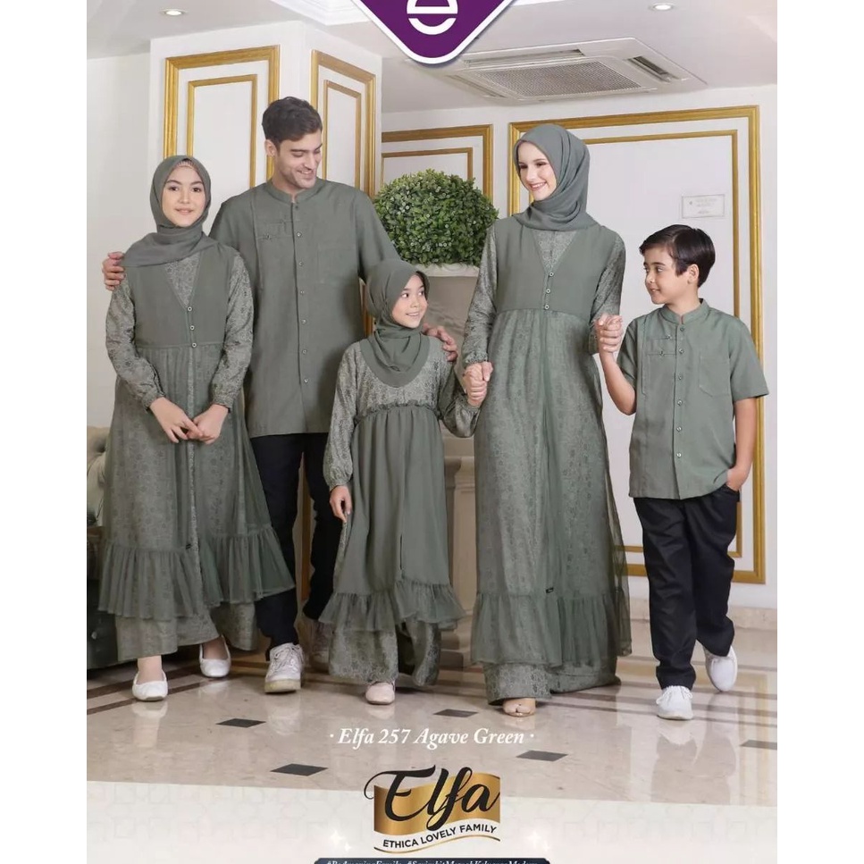 SARIMBIT 2022 TERBARU / ETHICA ELFA 257 AGAVE GREEN / GAMIS ETHICA KAGUMI 252 AGAVE GREEN / KOKO ETH
