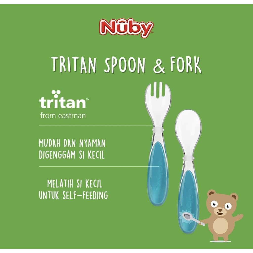 Nuby tritan spoon&amp;fork