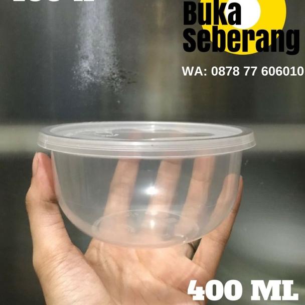 ✲ Cup puding / tempat puding / cup bening / wadah plastik 400ml ●