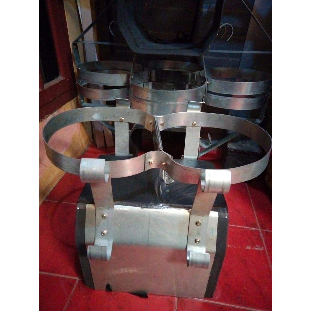 (Egithalure) COD KERANJANG BESI AQUA GALON AIR/  TABUNG GAS 3 KG untuk di motor