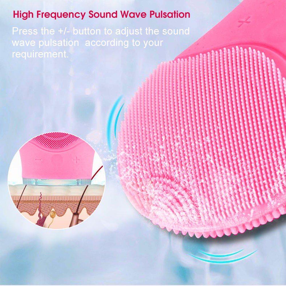 Original Kemei KM-1069 USB Charging Facial Cleansing Brush Vibrating