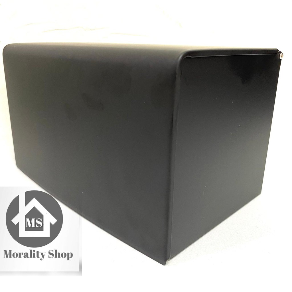 Tempat tisu stainless HITAM K22BL-Rak tissue Lembaran tembok Black tisu gulung rack stenlis A11