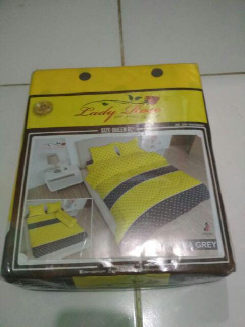 Sprei Lady Rose Uk. 160/180 - Polka Grey