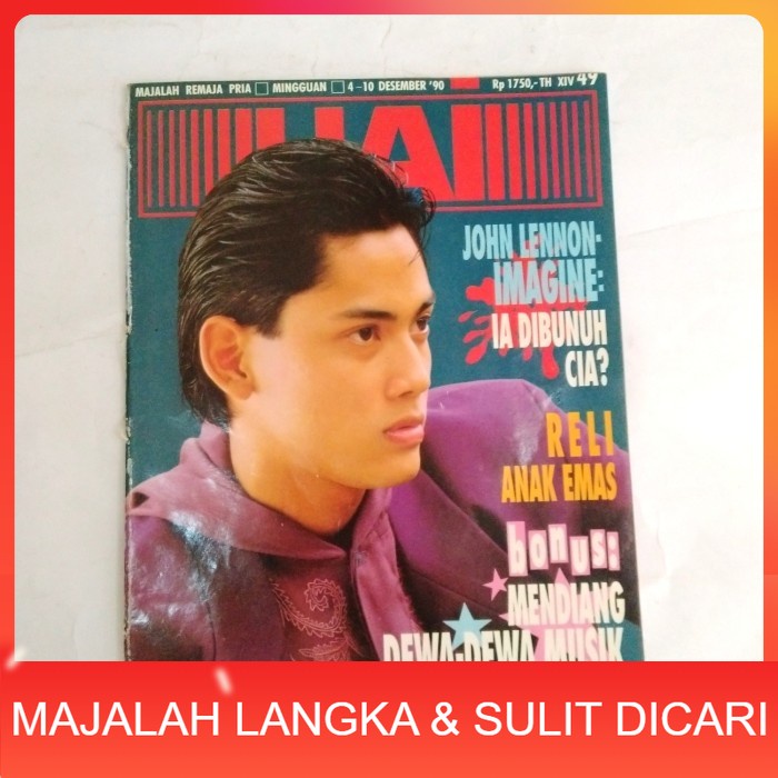Majalah HAI No.49 Des 1990 Cover ONKY ALEXANDER ( RARE ITEM ) Langka