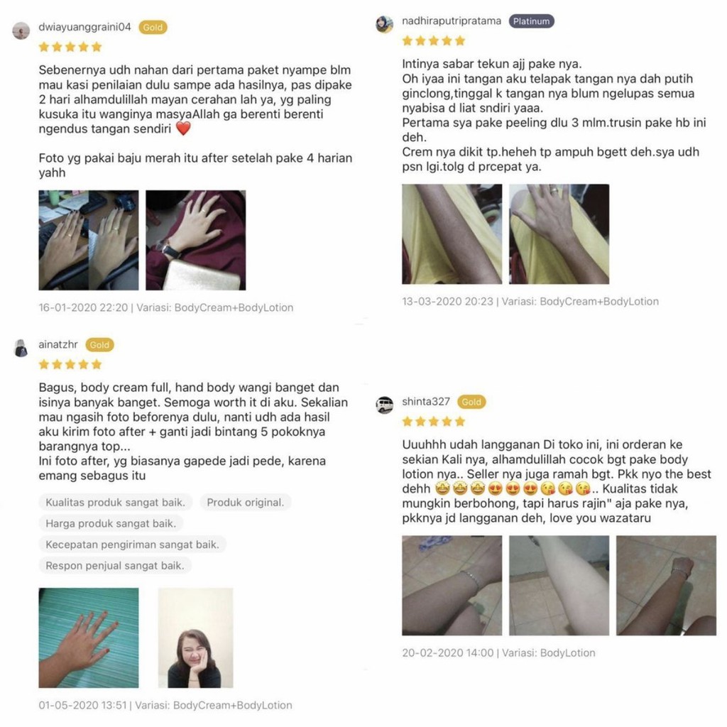 LOTION PEMUTIH KULIT - Lotion Kulit Kering - Whitening Body Lotion  - Pelembab Kulit by WAZATARU