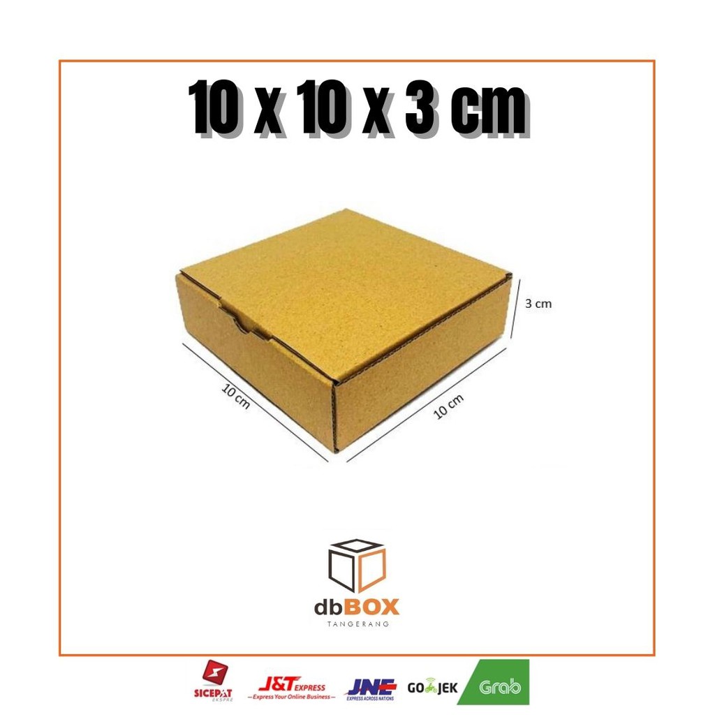 

Kardus 10x10x3 cm | Box Die Cut dan Easy Usage | Box Kue Tart | Box Aksesoris | Box Pizza | Box Medali
