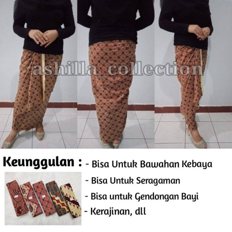 PAKET HEMAT ISI 3PCS KAIN PANJANG BATIK HALUS/SAMPING KEBAT BANYUMAS BM DUS ASLI