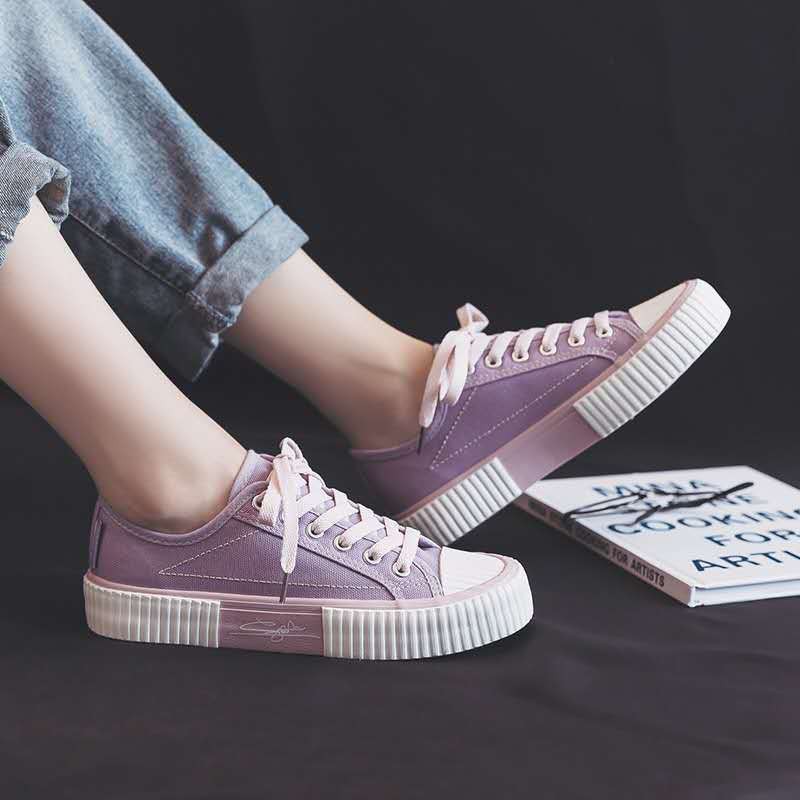 CUCI GUDANG SALEE!! Sepatu Sneakers Canvas Wanita Sepatu Fashion Terlaris Sneakers kasual Unisex Free Box