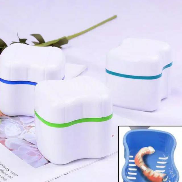 Denture Box Premium / Tempat Simpan Gigi Palsu/ Kotak Gigi Palsu