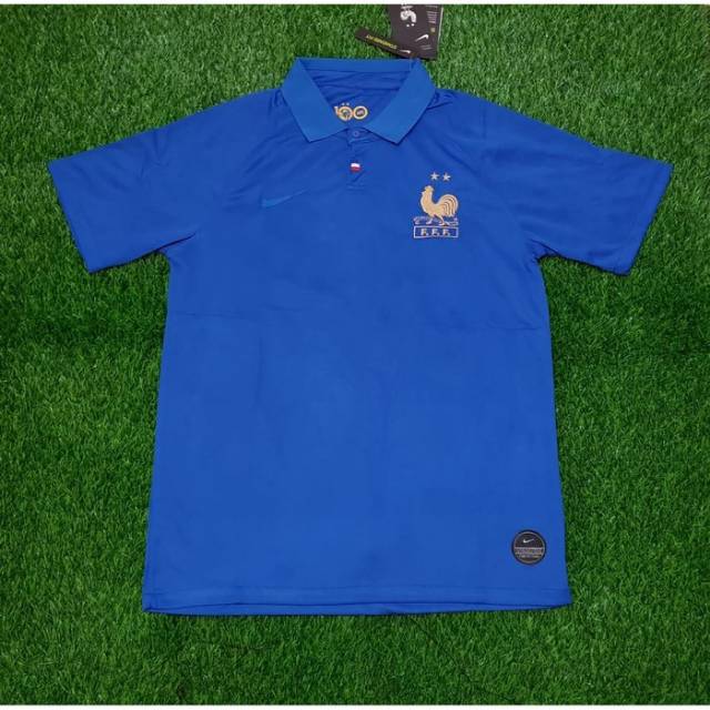 BAJU BOLA JERSEY FRANCE PRANCIS HOME CENTENARY OFFICIAL NEW 2019/2020 -  GRADE ORI
