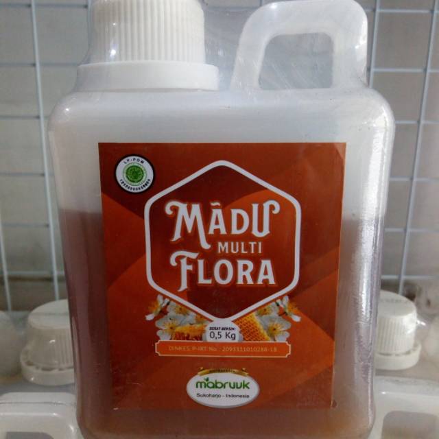 Madu Multi Flora 0.5kg mabruuk original