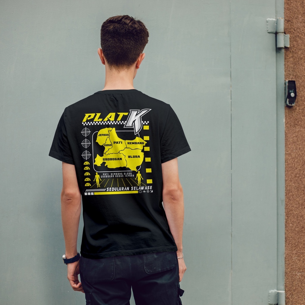 Kaos Distro Plat K  Pati  Rembang  Blora Grobogan Kudus Jepara Original Premium Tshirt Pria Wanita