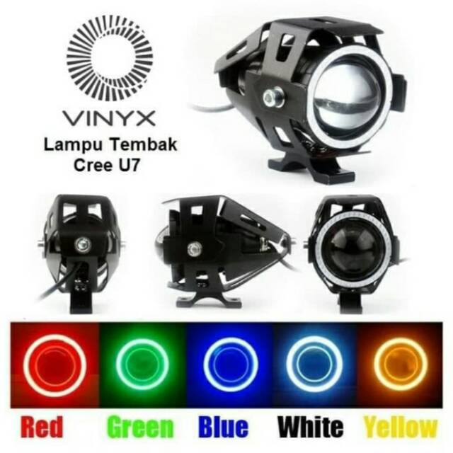 Lampu Tembak Sorot LED Cree U7 Transformer Projector Projie Motor VINYX