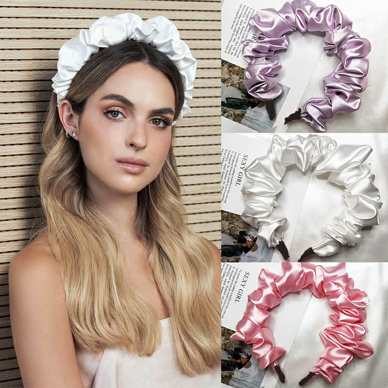 bando scrunchie /bando nagita / bando kerut wanita gaya korea