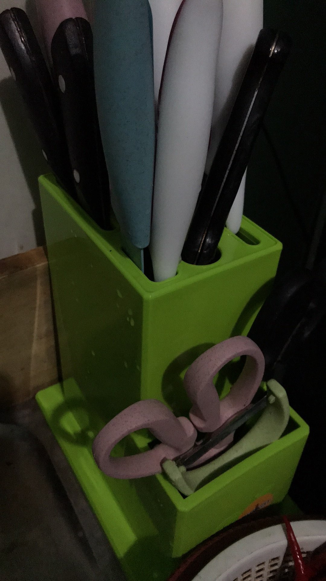 Anekahouseware Tempat Pisau Dapur Plastik Golden Sunkist Tp 1090