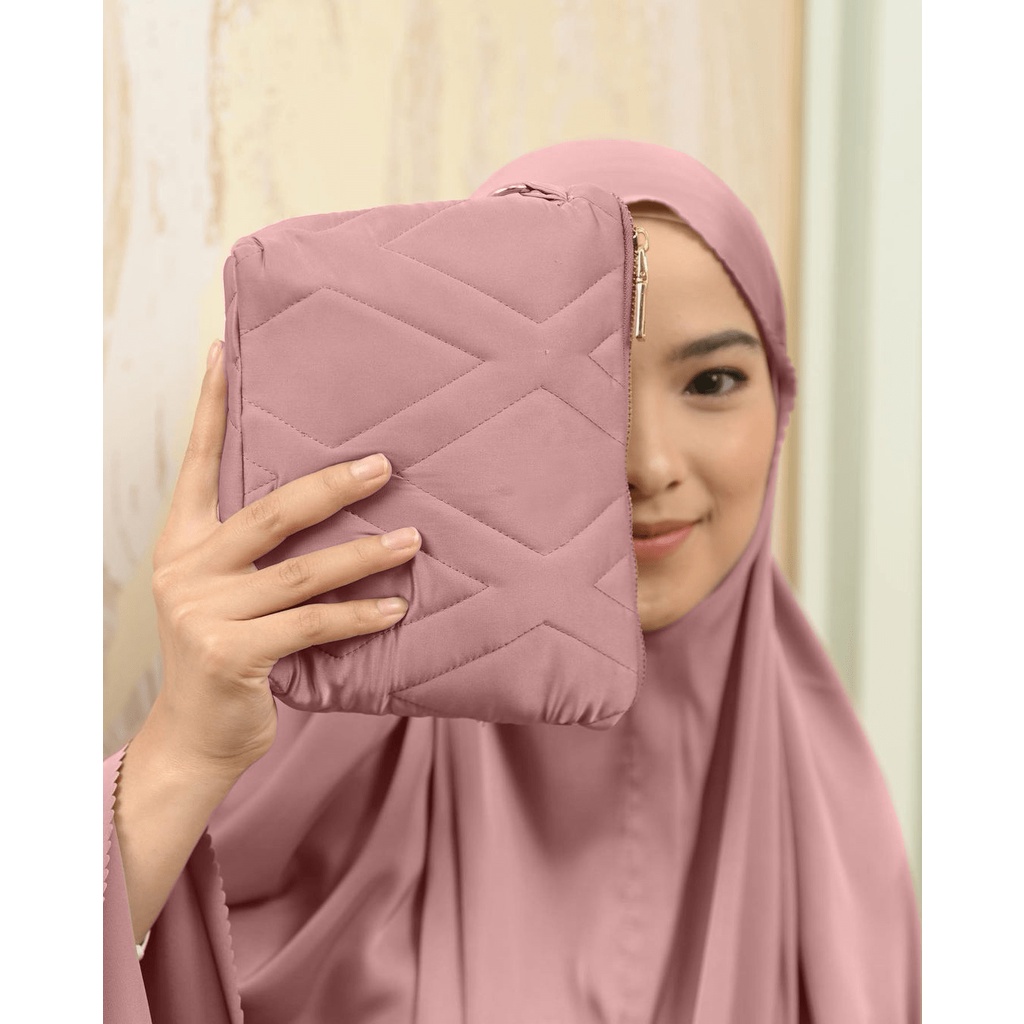 Aisyah Mukena Silky Lasercut + Tas Cantik Sajadah Mukenah Daily Premium Dewasa 3 In 1 Model Terbaru BEST SELLER!!!