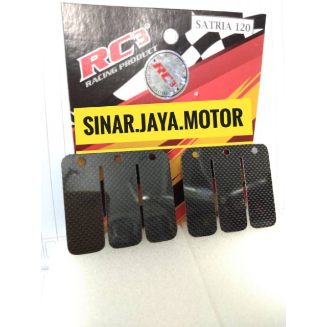 Lidah membran karbon satria 120 Rc3 1set not kawahara faito