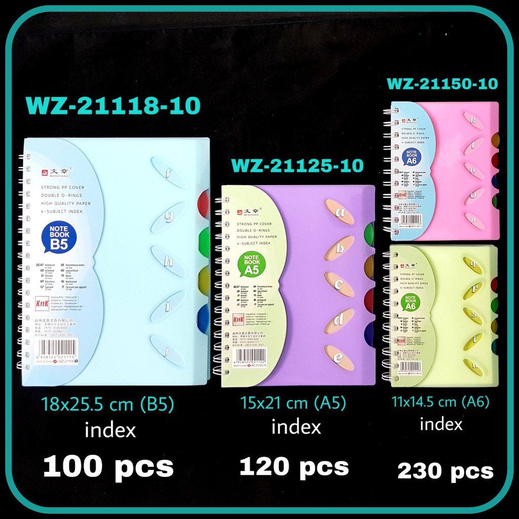 Jual ILP Buku Catatan Spiral A5 WZ-21125-10 / Notebook Spiral / Buku ...