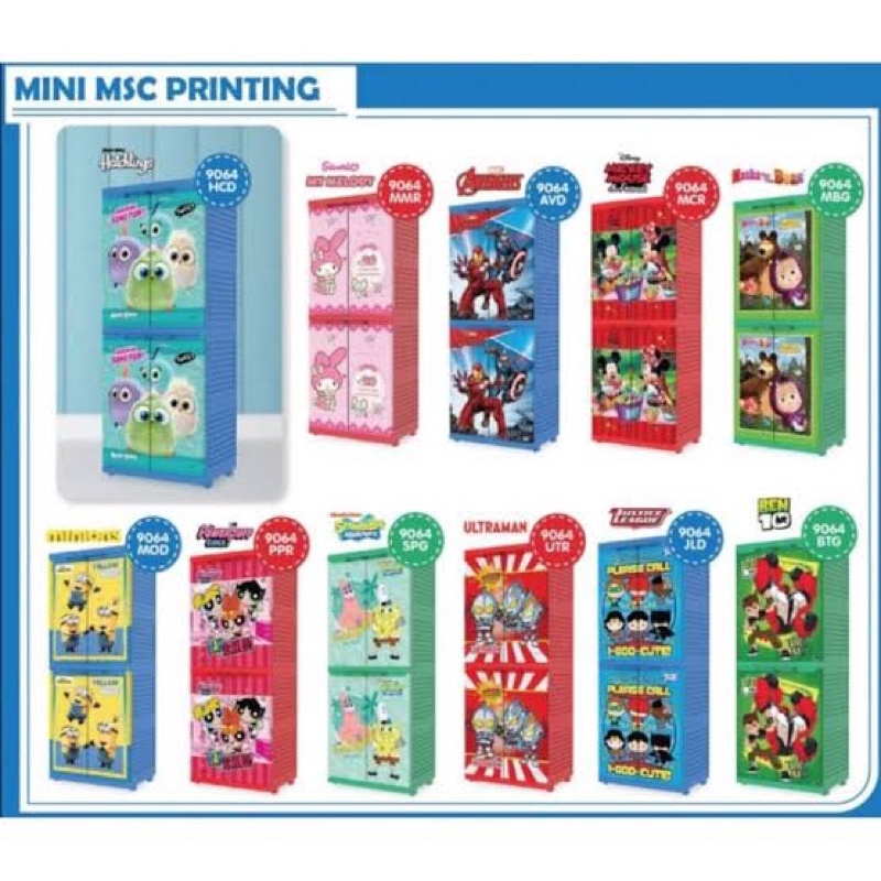 LEMARI PLASTIK NAIBA MINI MSC 9064 / NAIBA MINI MSC TERMURAH