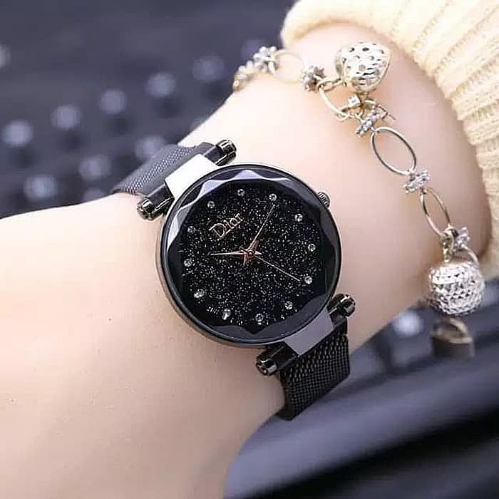 Jam Tangan Rantai Magnet / Jam Tangan Wanita Rantai Magnet-1