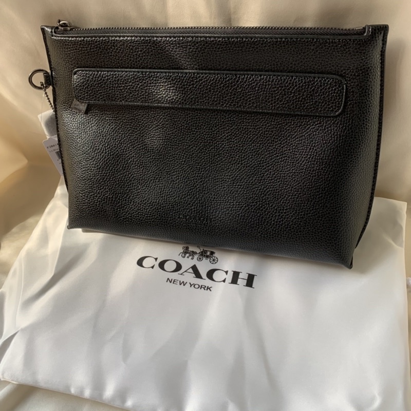 CLUTCH BLACK LEATHER BLACK 28614