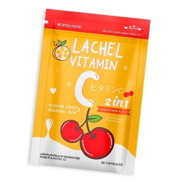 LACHEL VITAMIN C BY SKINEST THAILAND 100% ORI / SUPPLEMENT UNTUK KULIT by AILIN