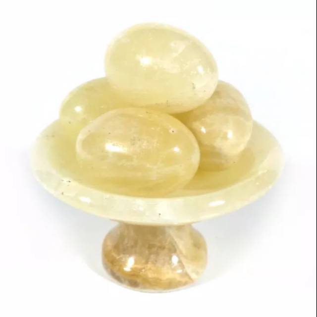 SATU SET MARMER KECIL MEDITATION EGG SYTLE ISI 4 TELUR BATU MARMER & TATAKAN ALAT TERAPI MURAH