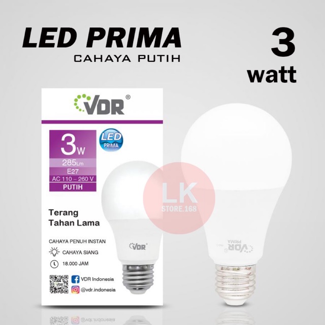 VDR LED PRIMA 3W