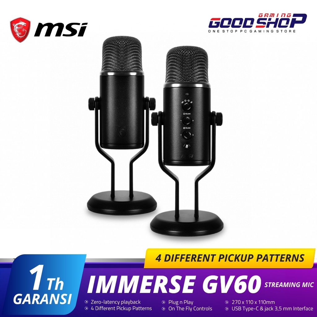 MSI Immerse GV60 - Streaming Microphone