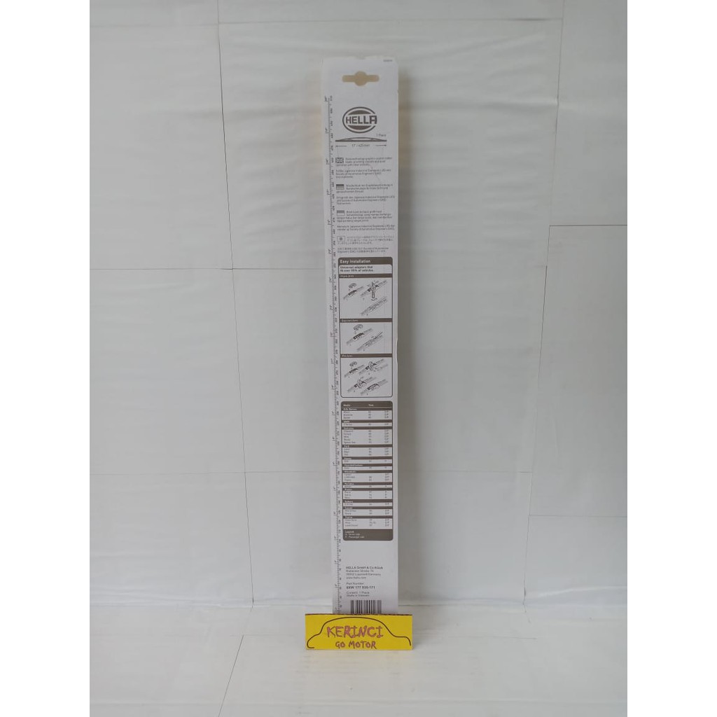 WIPER BLADE PREMIUM HELLA 17&quot; - WIPER HELLA BLADE PREMIUM