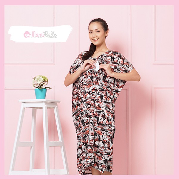 

Mamibelle Limerence Home Dress Menyusui & Hamil Nursing Wear Abstrak Premium