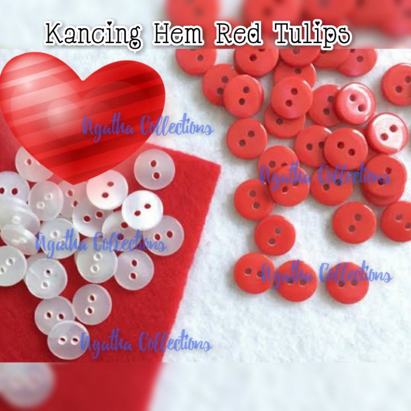 Kancing Hem kancing baju sekolah vas per dozen(12biji)