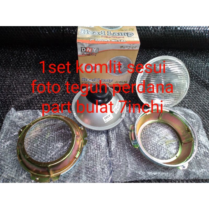 lampu depan jimny katana lampu besar hartop taft gt trooper berikut ring batoknya 1set bulat 7 in la