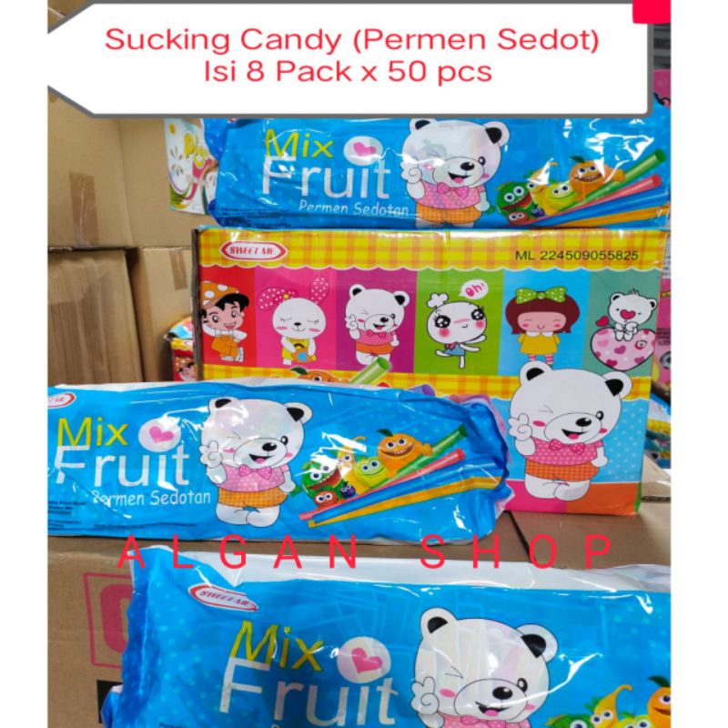 Snack Permen Sedot Sucking Jelly 1 Pack 50 Pcs Hot Hot Pop Candy Kembang Gula Lunak Rasa Permen Jadu