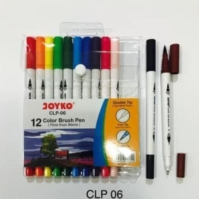 

TERMURAH Brush Pen Joyko CLP-06 (Dua Mata Pen)